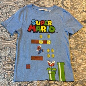 H&M Nintendo Super Mario Blue Graphic Tee